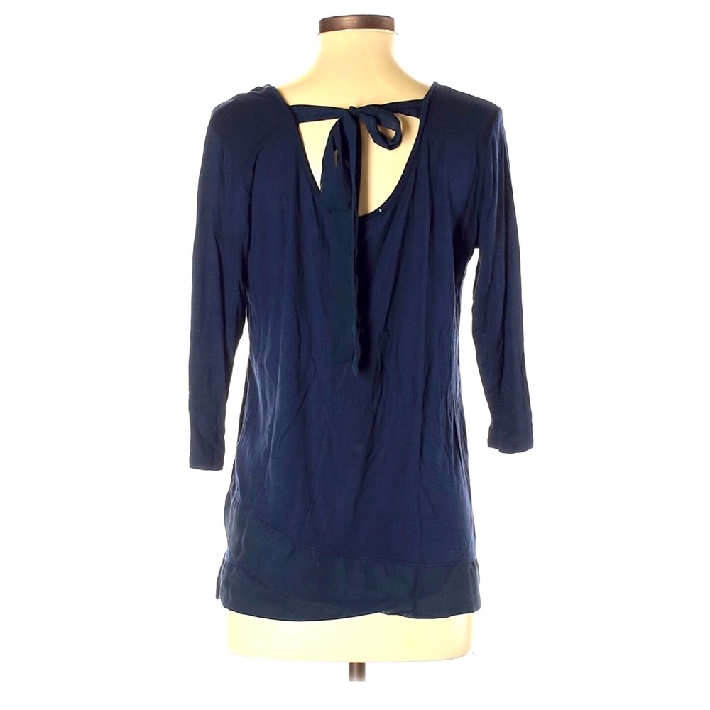 Pebble and Stone Women Blue 3/4 Sleeve Size S